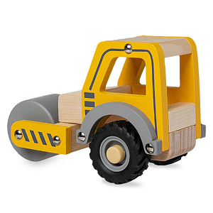 Игрушечный трактор с катком LUKNO, жёлтый